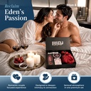 Straight Box – Romantic Couples Gift Set with Red Hot Spark Vibrator, Edible Massage Candle, Lubricant & Toy Cleaner – Luxury Sensual Kit for Couples