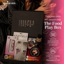 Food Play Box – Edible Body Paint Kit with Mini Bullet Vibrator, Fruity Lube Sampler, Nipple Nibblers & Candy Accessories – Sensual Couples Gift Set for Tasty Play