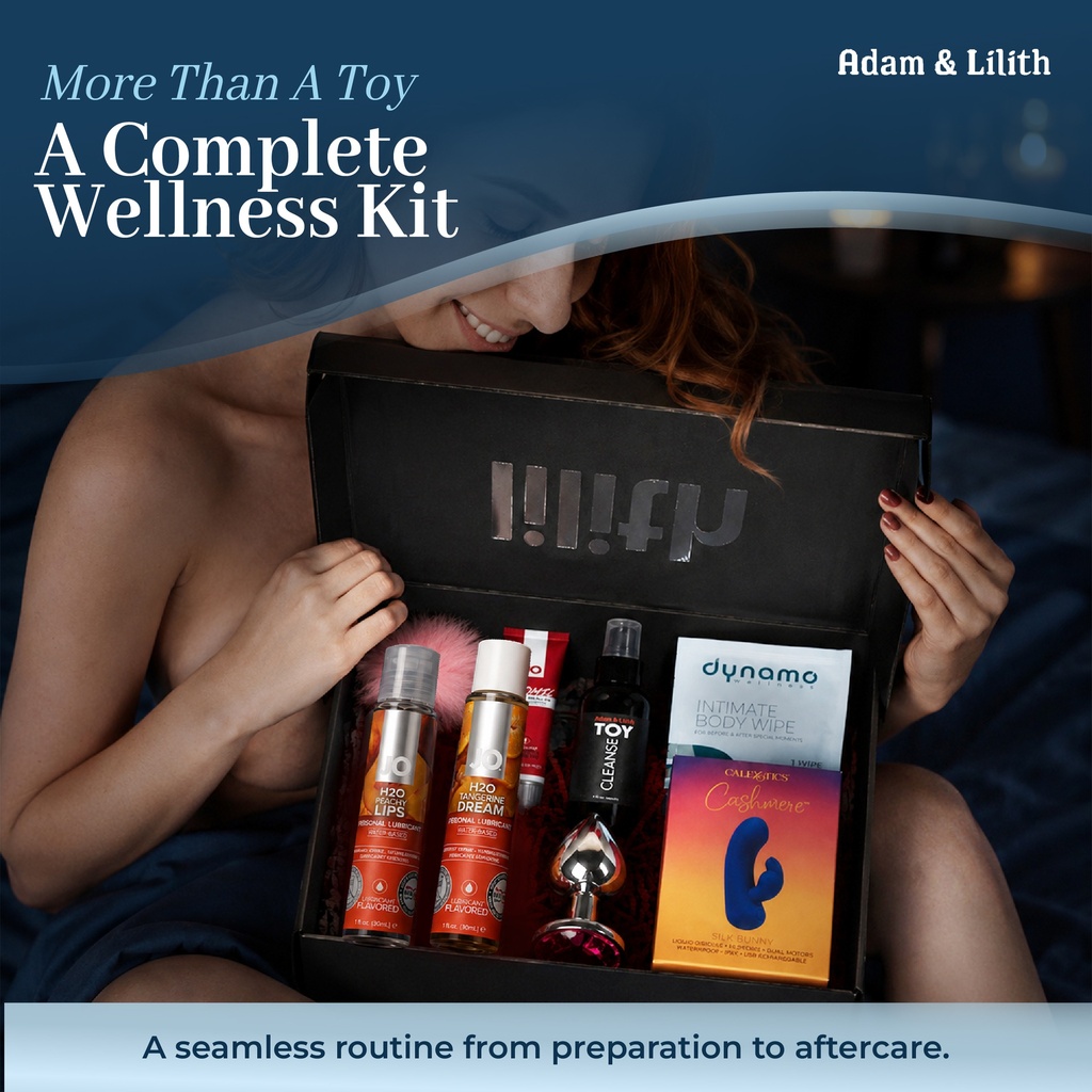 Solo Girl Box – Luxury Female Pleasure Kit with Cashmere Bunny Vibrator, Clitoral Arousal Gel, Butt Plug, Lube & Toy Cleaner – Self-Love Gift Set for Women