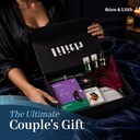 Tantric Energy Box – Sacred Couples Kit with Duo Ring Vibrator, Massage Oil, Candle, Tantric Cards, Lubes & Feather – Intimacy & Sensual Connection Set