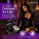 Season of the Witch – Amethyst Glass Wand, Witch Costume, Candle & Pleasure Essentials – Fantasy Roleplay Intimacy Kit