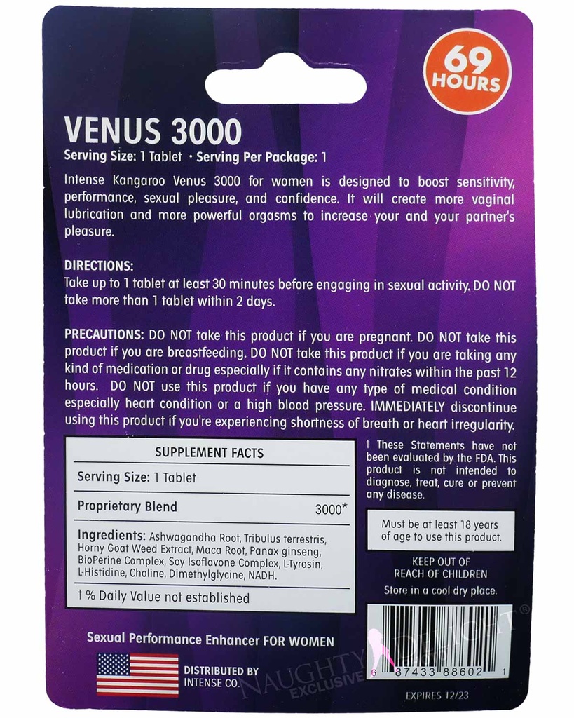 Kangaroo Venus 3000 Intense For Her Single Pack