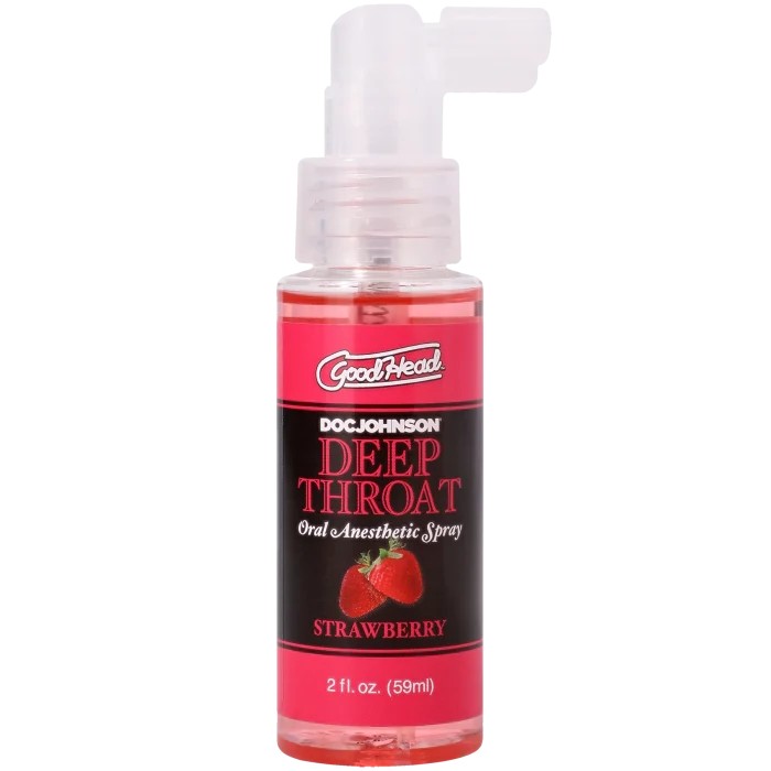 GoodHead - Deep Throat Spray - Strawberry - 2 fl. oz.
