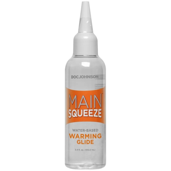 Main Squeeze - Warming Water-Based Glide - 3.4 fl. oz.