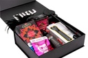 Introduction Box – Beginner Couples & Singles Pleasure Kit with Raven Charmer Vibrator, Kama Sutra Weekender Set, His & Hers Arousal Gels, Feather Tickler & Butt Plug