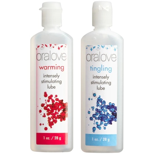 [DJ-1355-05-BX] Oralove - Dynamic Duo - Warming & Tingling - 2 Pack