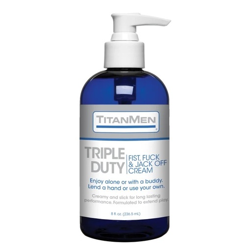 [DJ-3900-07-BU] TitanMen - Triple Duty - Fist, Fuck & Jack Off Cream