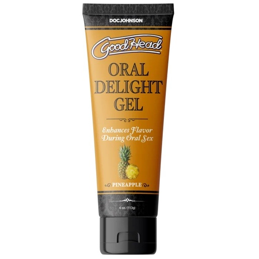 [DJ-1361-10-BX] GoodHead - Oral Delight Gel - Pineapple - 4 oz.