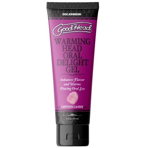 [DJ-1361-15-BX] GoodHead - Warming Oral Delight Gel - Cotton Candy - 4 fl. oz.