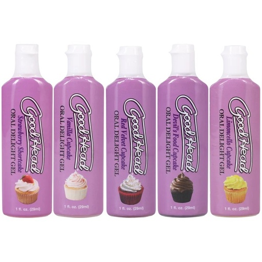 [DJ-1361-36-BX] GoodHead - Oral Delight Gel - Cupcakes - 5 Pack - 1 fl. oz.